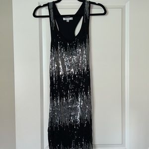 Ultra sexy semi sheer tank style club dress size L.